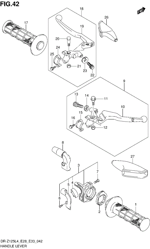 HANDLE LEVER (DR-Z125L4 E33)