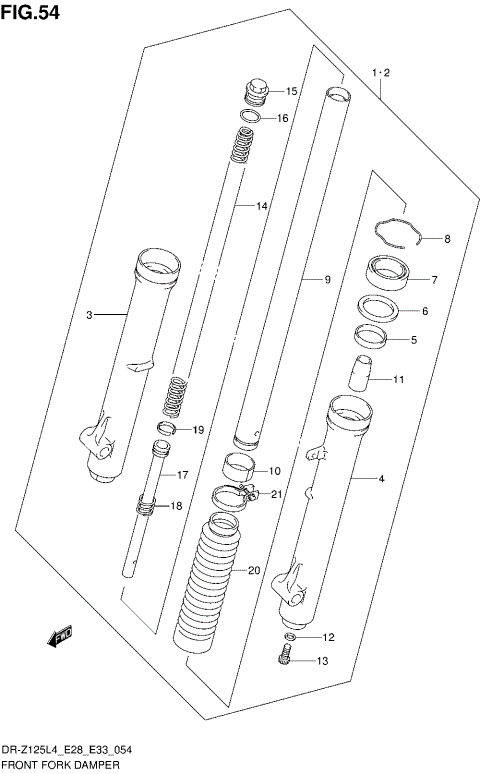 FRONT FORK DAMPER (DR-Z125L4 E28)