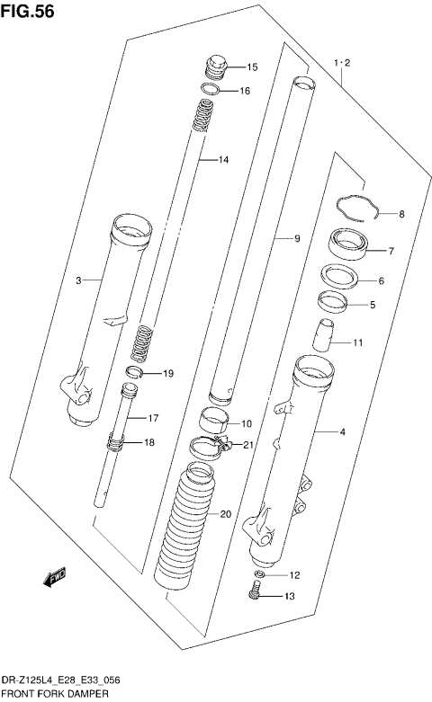 FRONT FORK DAMPER (DR-Z125LL4 E28)