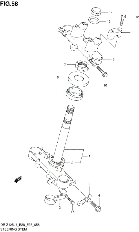STEERING STEM (DR-Z125L4 E28)