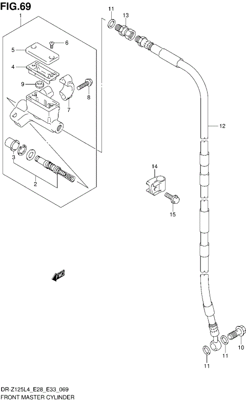 FRONT MASTER CYLINDER (DR-Z125LL4 E33)