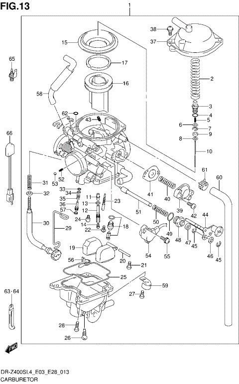 CARBURETOR (DR-Z400SL4 E28)