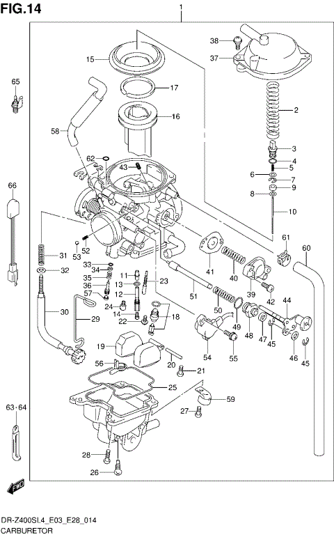 CARBURETOR (DR-Z400SL4 E33)