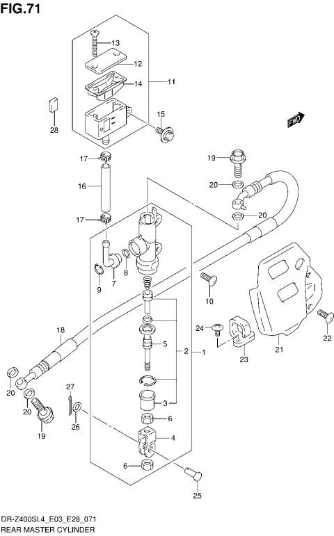 REAR MASTER CYLINDER