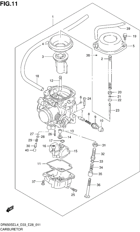 CARBURETOR (DR650SEL4 E03)
