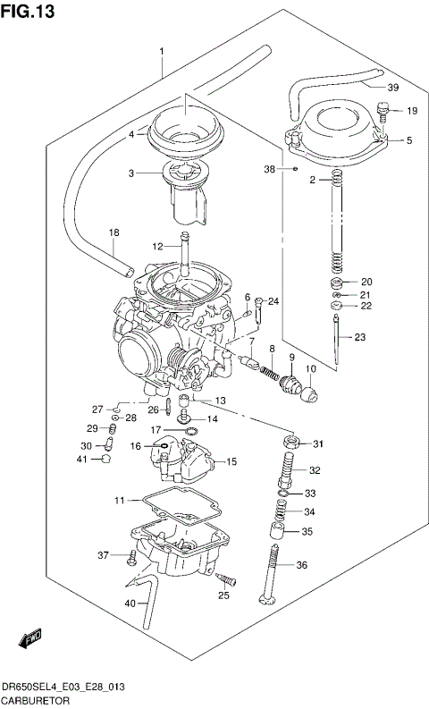 CARBURETOR (DR650SEL4 E33)