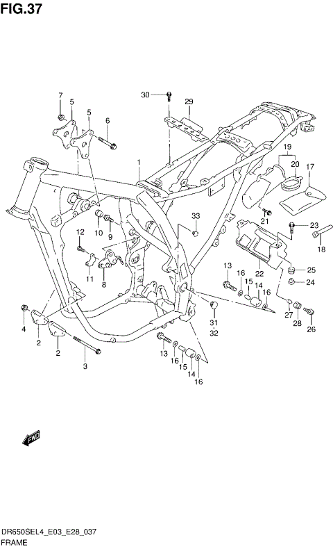 FRAME (DR650SEL4 E28)