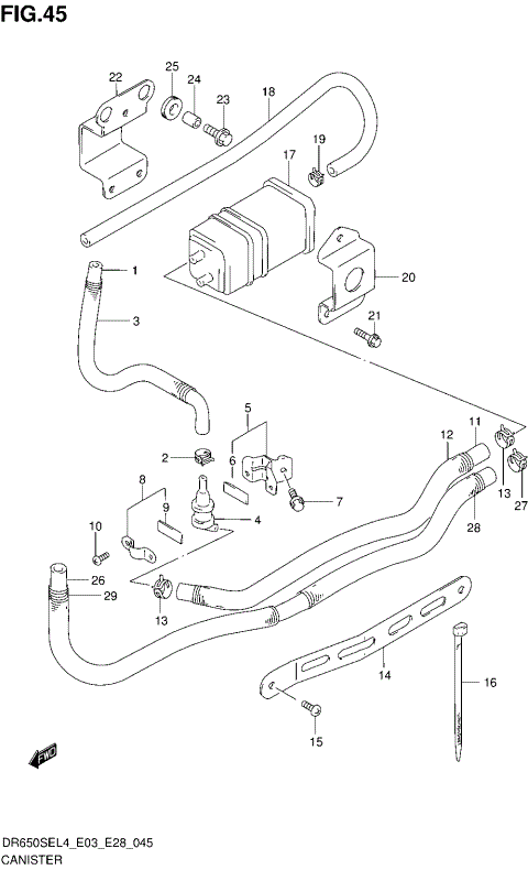 CANISTER (DR650SEL4 E33)