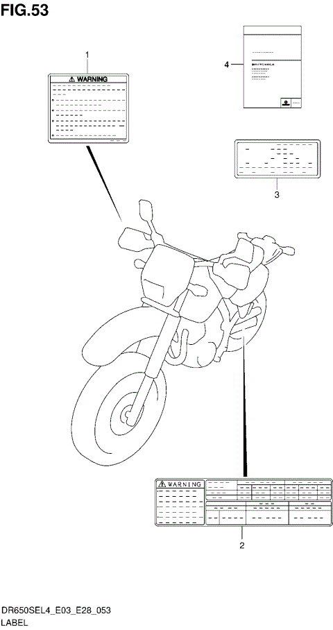 LABEL (DR650SEL4 E03)