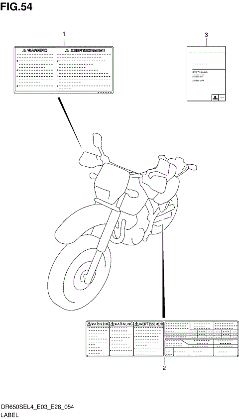 LABEL (DR650SEL4 E28)