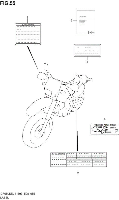 LABEL (DR650SEL4 E33)