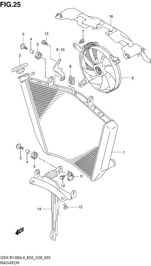 RADIATOR (GSX-R1000L4 E03)