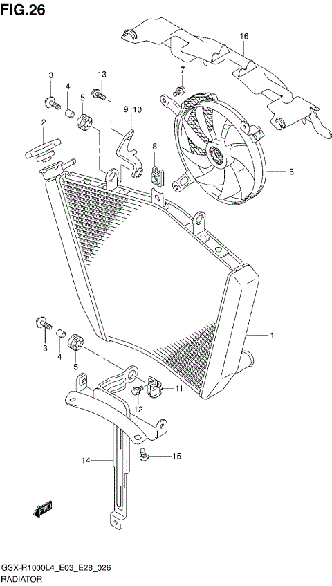 RADIATOR (GSX-R1000L4 E28)