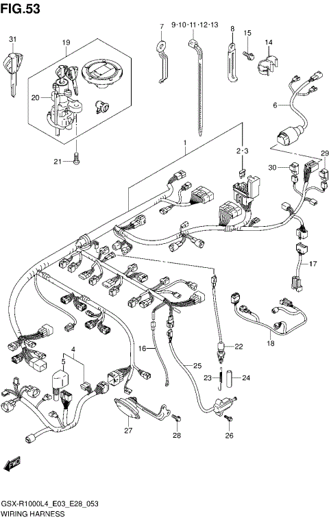 WIRING HARNESS (GSX-R1000L4 E28)