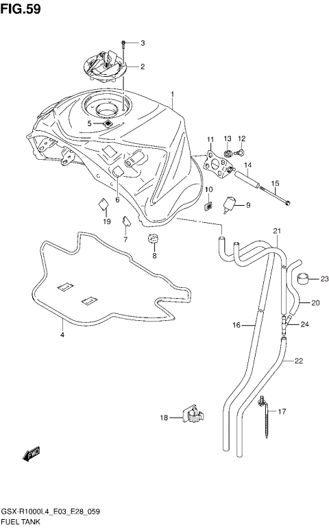 FUEL TANK (GSX-R1000L4 E03)