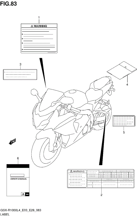 LABEL (GSX-R1000L4 E33)