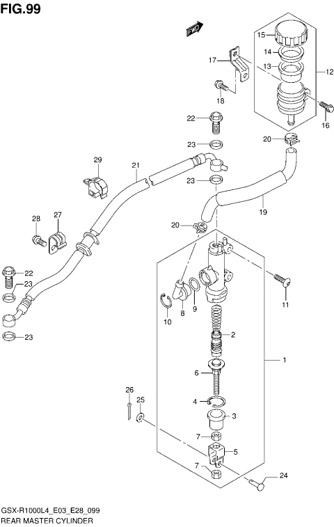 REAR MASTER CYLINDER