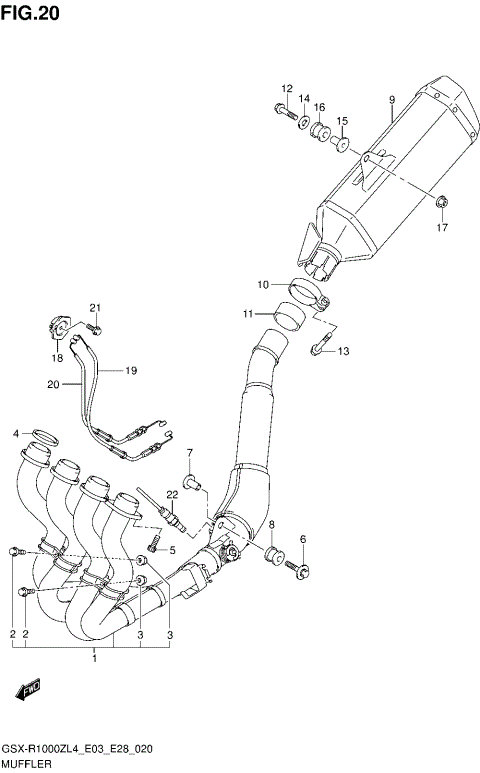 MUFFLER (GSX-R1000ZL4 E28)