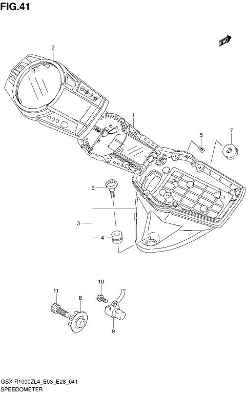SPEEDOMETER (GSX-R1000ZL4 E28)