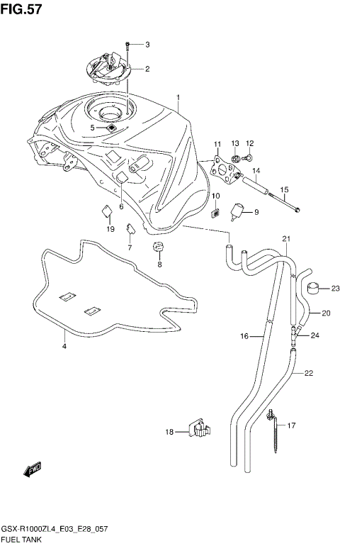 FUEL TANK (GSX-R1000ZL4 E03)