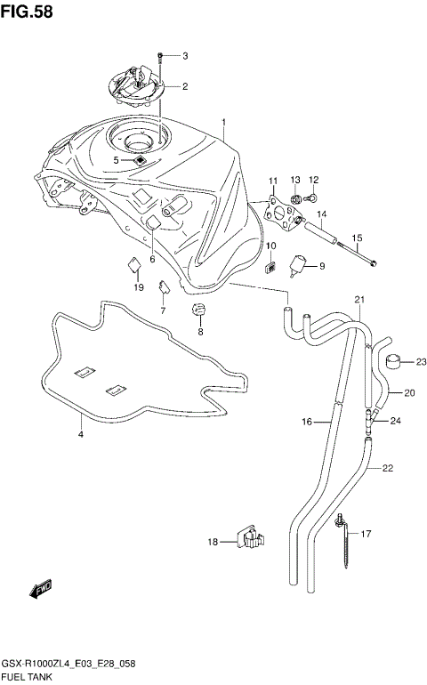 FUEL TANK (GSX-R1000ZL4 E28)