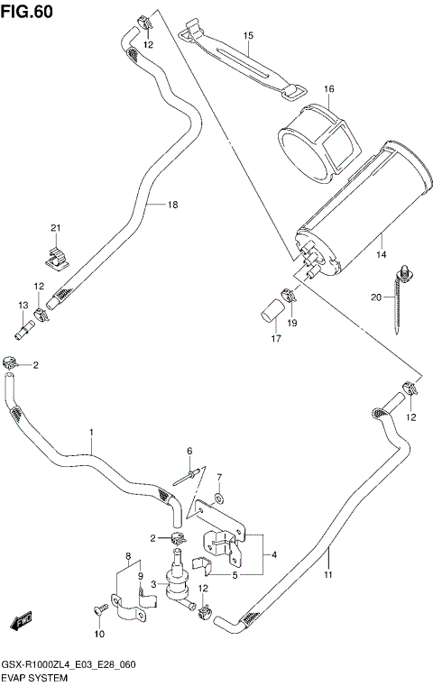 EVAP SYSTEM (GSX-R1000ZL4 E33)