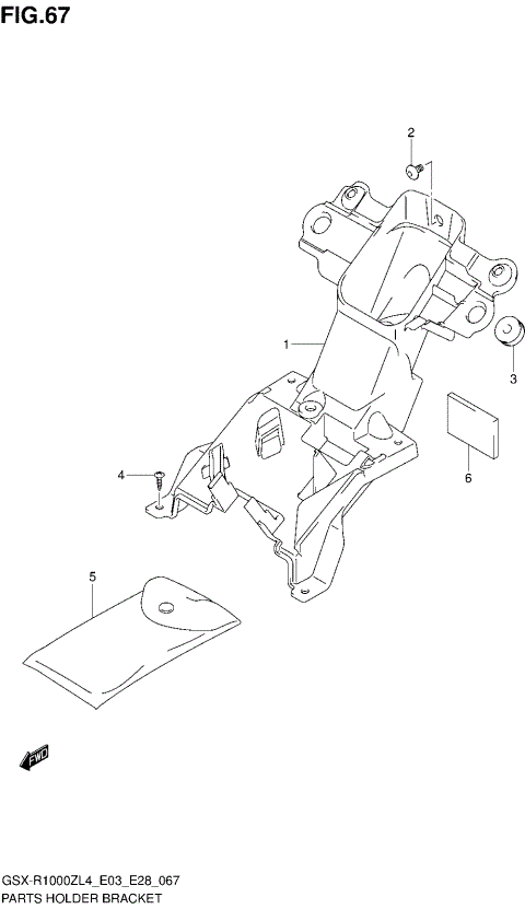 PARTS HOLDER BRACKET