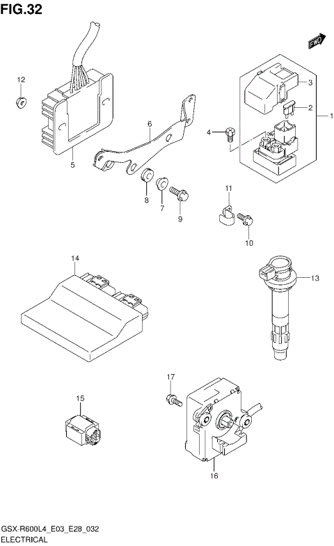 ELECTRICAL (GSX-R600L4 E03)