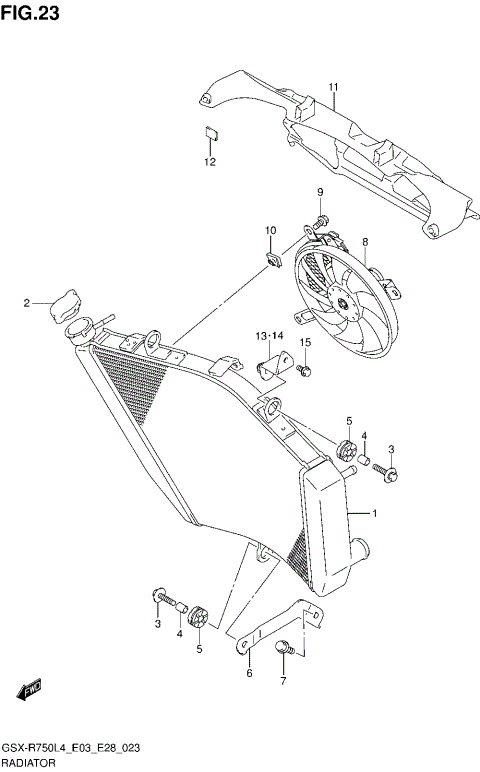 RADIATOR (GSX-R750L4 E03)
