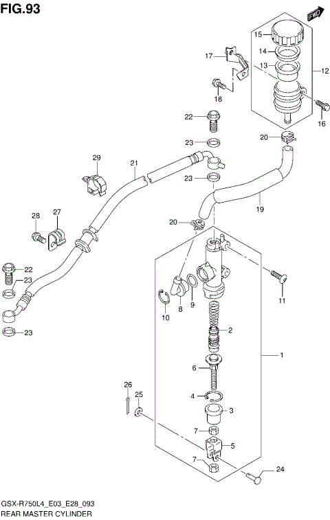 REAR MASTER CYLINDER