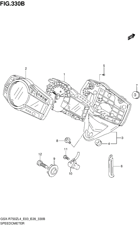 SPEEDOMETER (GSX-R750ZL4 E28)