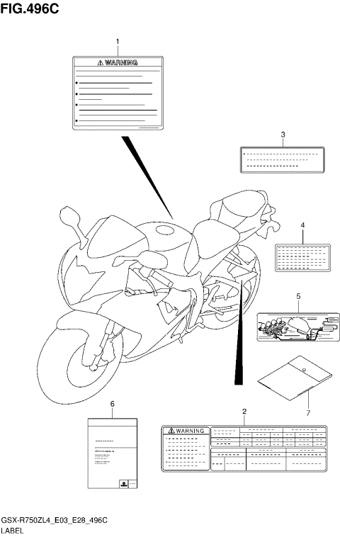 LABEL (GSX-R750ZL4 E33)