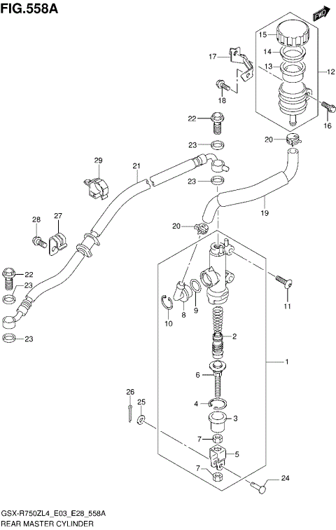 REAR MASTER CYLINDER