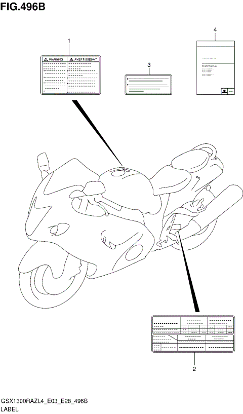 LABEL (GSX1300RAZL4 E28)