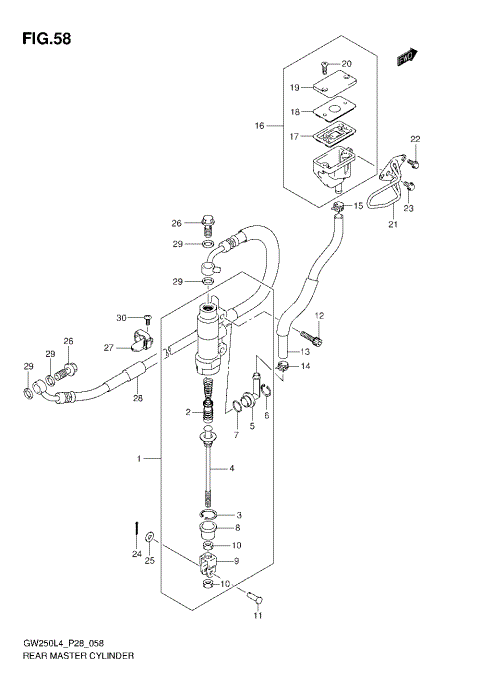 REAR MASTER CYLINDER