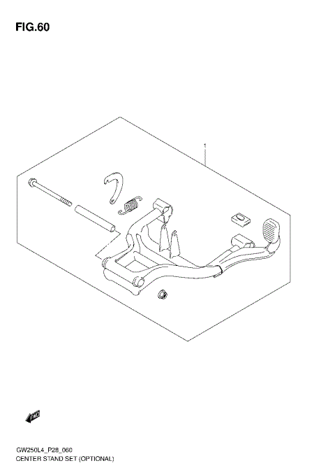CENTER STAND SET (OPTIONAL)