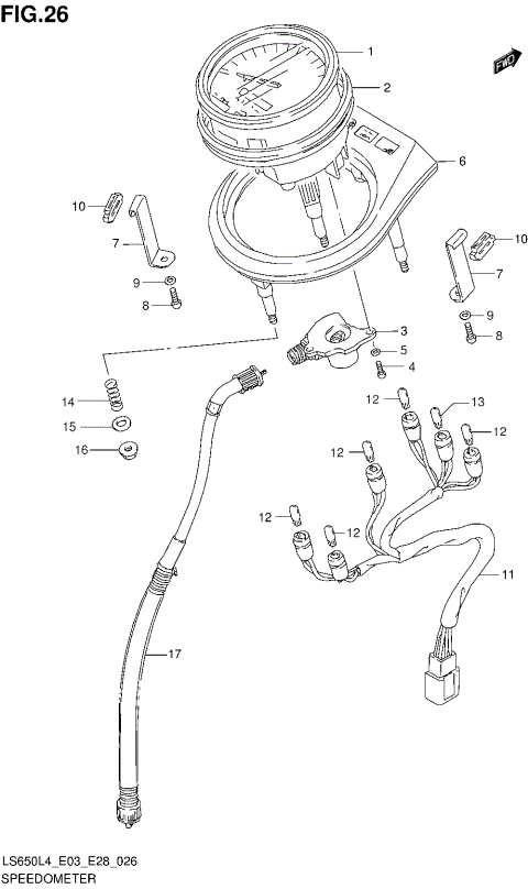 SPEEDOMETER (LS650L4 E33)
