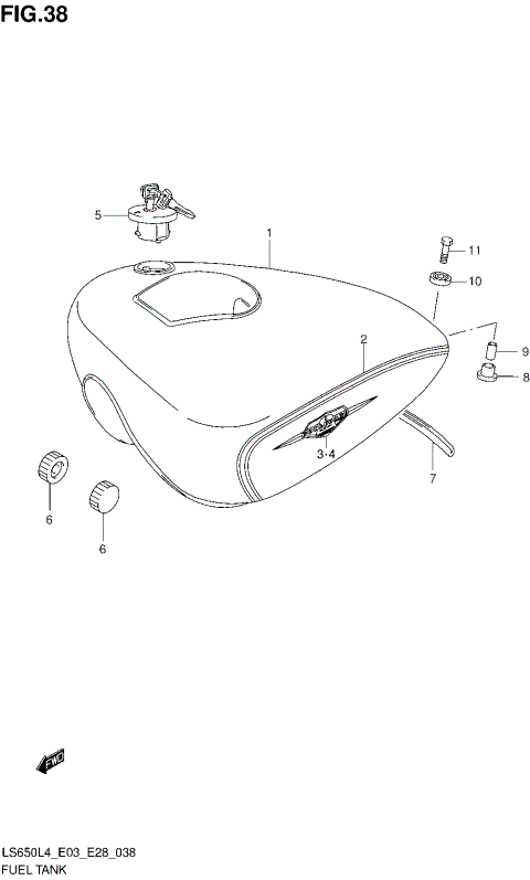 FUEL TANK (LS650L4 E28)