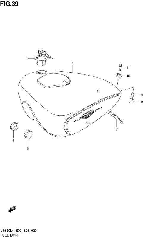 FUEL TANK (LS650L4 E33)