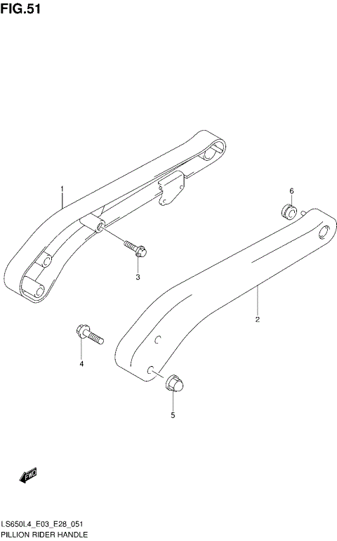 PILLION RIDER HANDLE