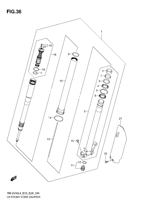 LH FRONT FORK DAMPER
