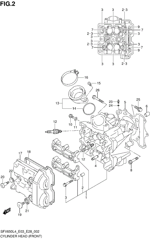 CYLINDER HEAD (FRONT)