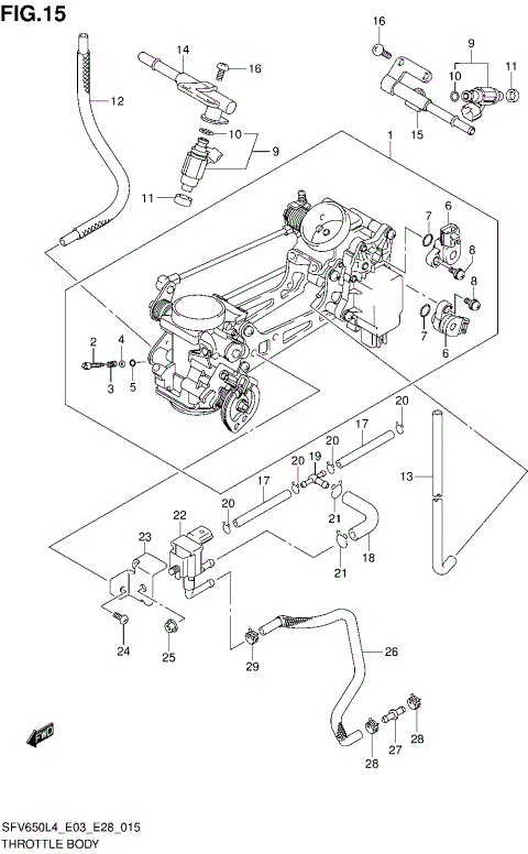 THROTTLE BODY (SFV650AL4 E33)