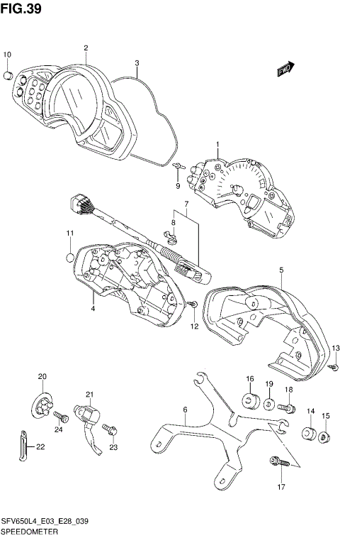 SPEEDOMETER (SFV650L4 E03)