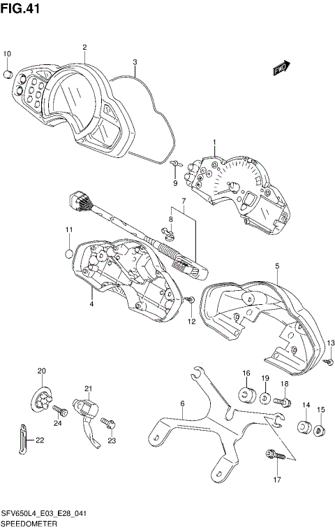 SPEEDOMETER (SFV650L4 E33)
