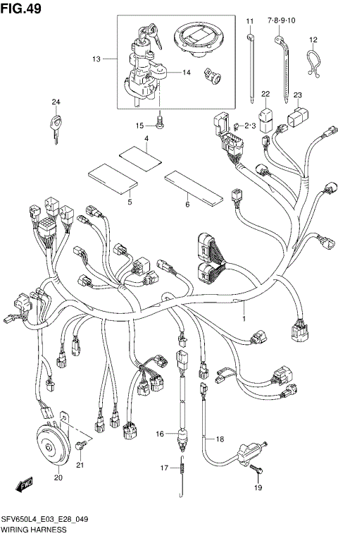 WIRING HARNESS (SFV650L4 E33)