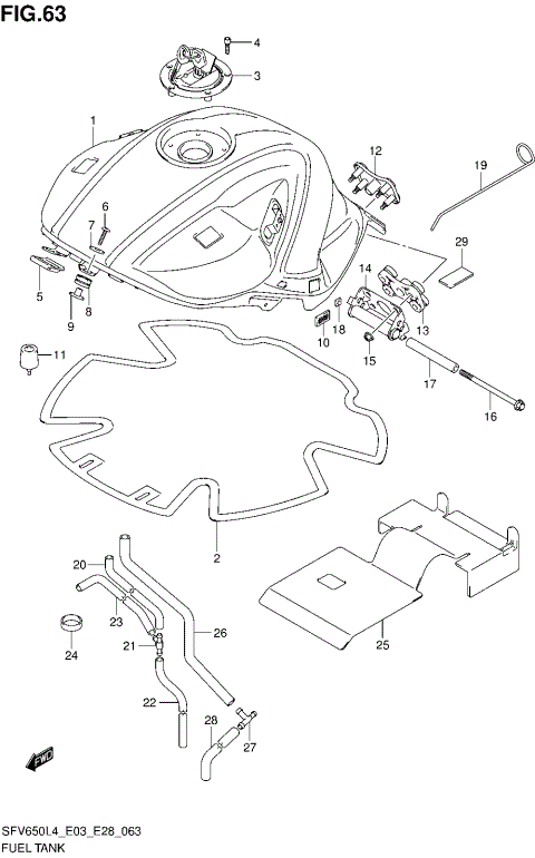 FUEL TANK (SFV650AL4 E28)