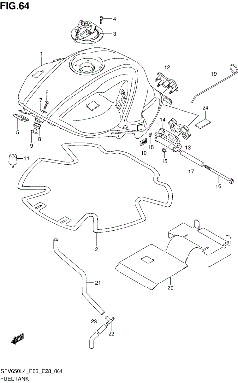 FUEL TANK (SFV650AL4 E33)
