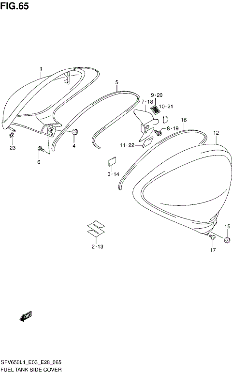 FUEL TANK SIDE COVER