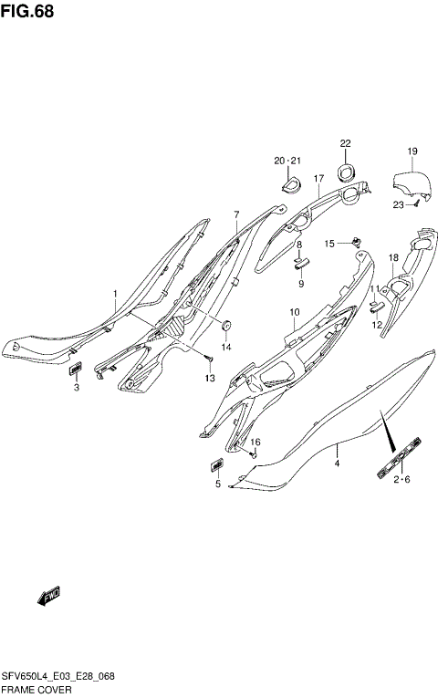 FRAME COVER (SFV650L4 E03)